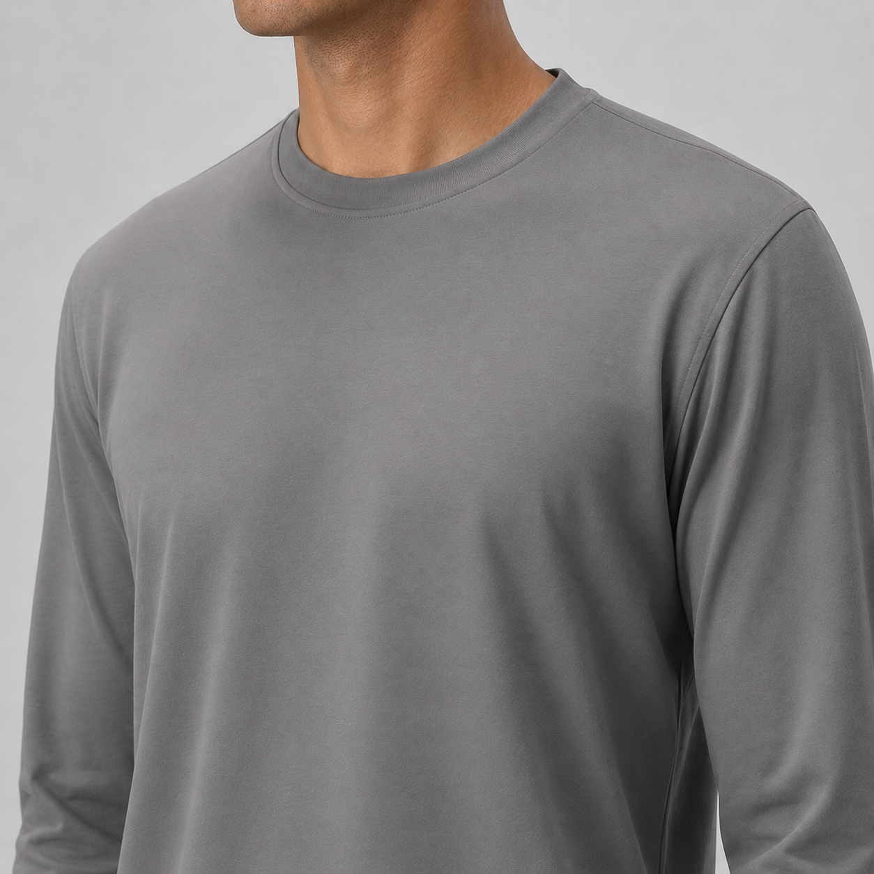 The Classic Longsleeve - Stone Grey
