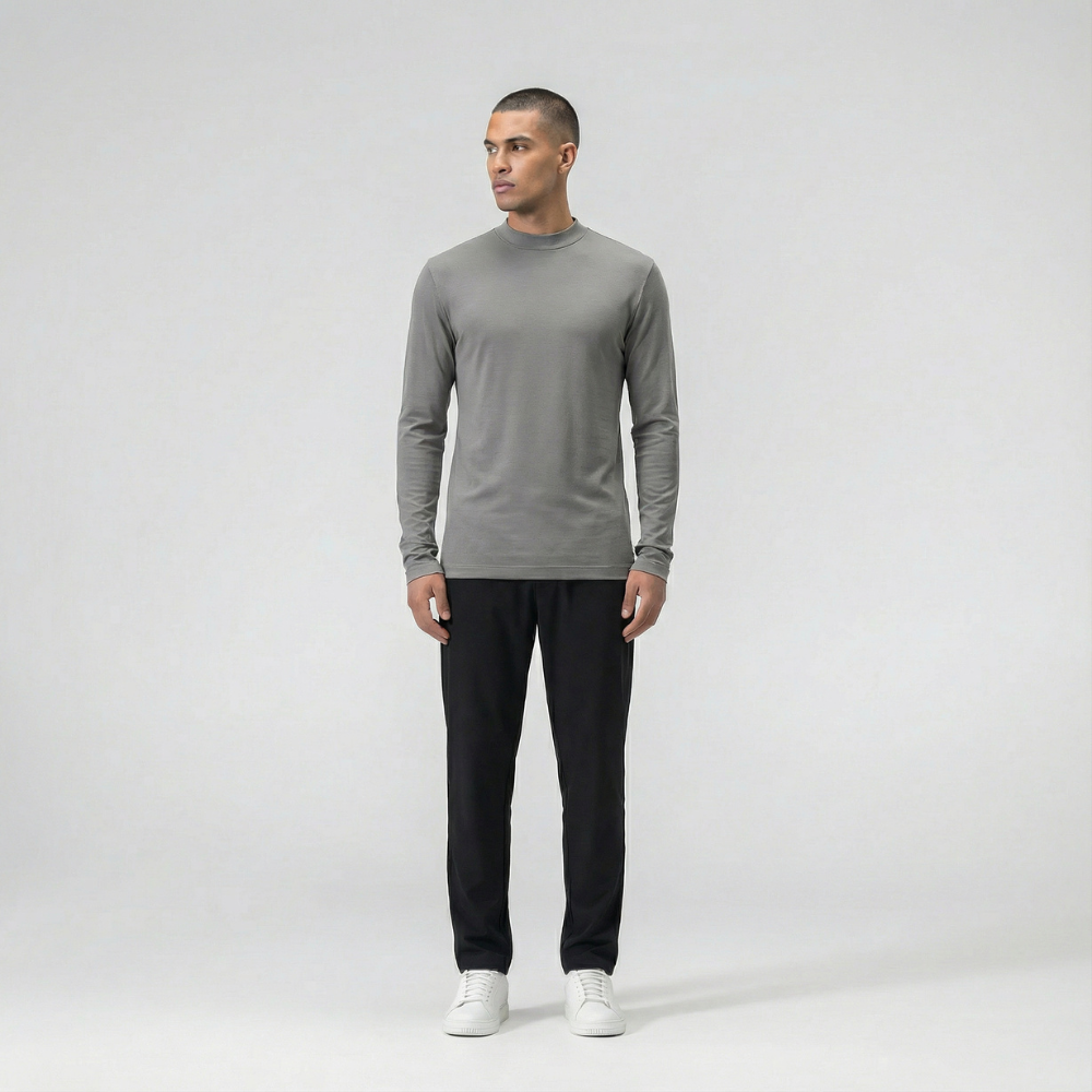 The Classic Longsleeve - Stone Grey