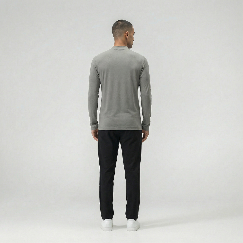 The Classic Longsleeve - Stone Grey