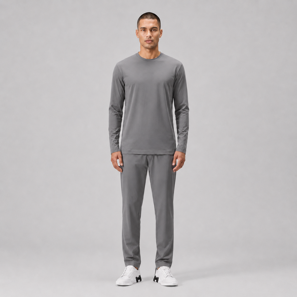The Classic Longsleeve - Stone Grey